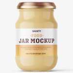 Creamed honey jar mockup