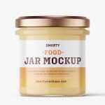 Creamed honey jar mockup