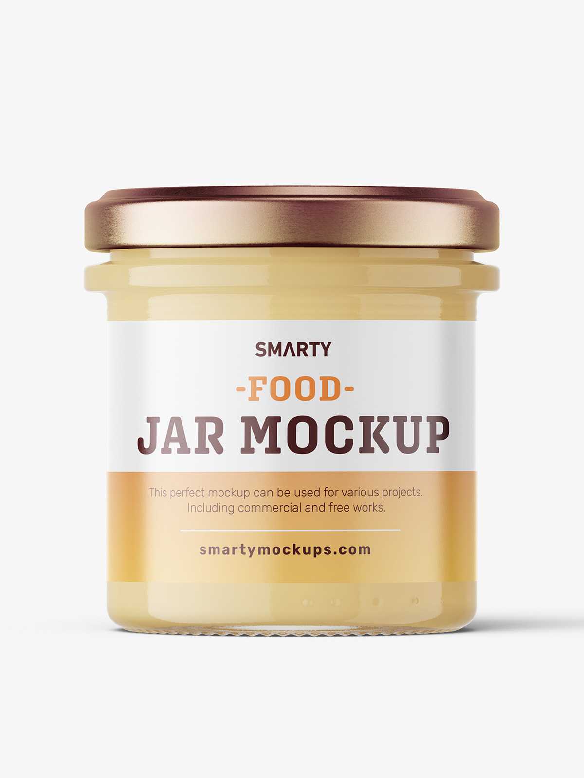 Creamed honey jar mockup