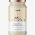 Creamed sauce jar mockup
