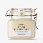 Creamed sauce jar mockup