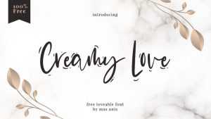 Creamy Love Font › Fontesk