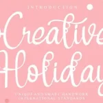 Creative Holiday Script Font