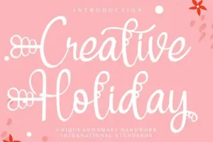 Creative Holiday Script Font