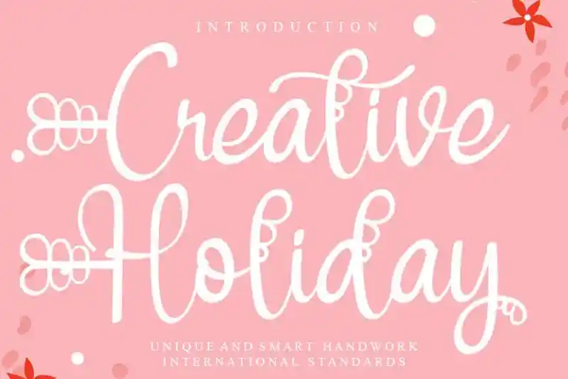 Creative Holiday Script Font