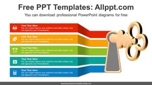 Creative Key Banner PowerPoint Diagram