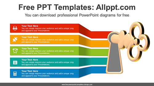 Creative Key Banner PowerPoint Diagram