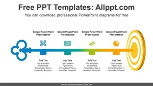Creative Key Target PowerPoint Diagram