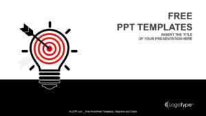 Creative Light Bulb And Target PowerPoint Templates