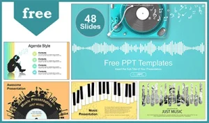 Creative Music Concept PowerPoint Templates