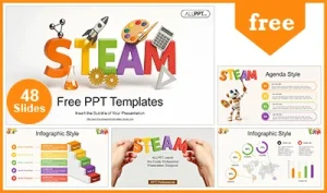 Creative STEAM Education PowerPoint Templates