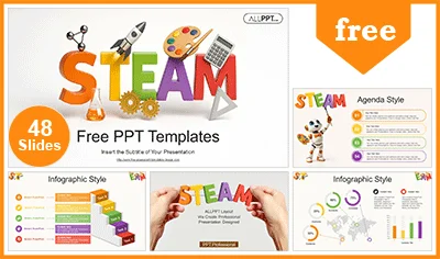 Creative STEAM Education PowerPoint Templates