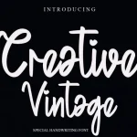 Creative Vintage Script Font