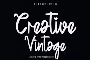 Creative Vintage Script Font