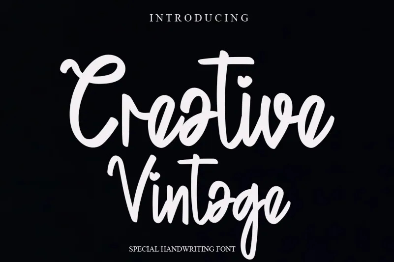 Creative Vintage Script Font