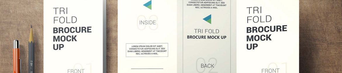 Creative Z-Fold Brochure Mockup (PSD)