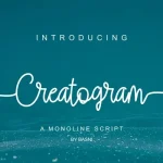 Creatogram Font - Fonte Grátis Creatogram Font