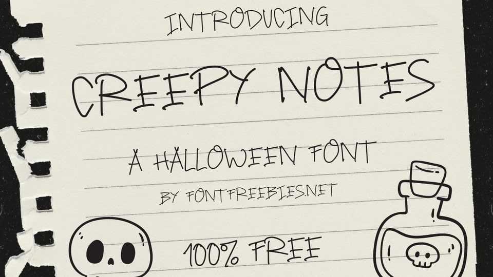 Creepy Notes Font › Fontesk