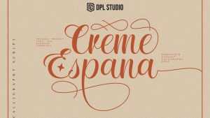 Creme Espana Script Font › Fontesk