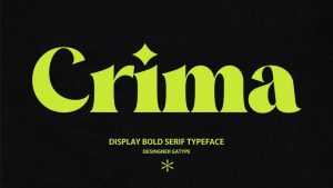 Crima Display Font › Fontesk