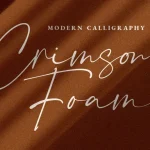 Crimson Foam Font