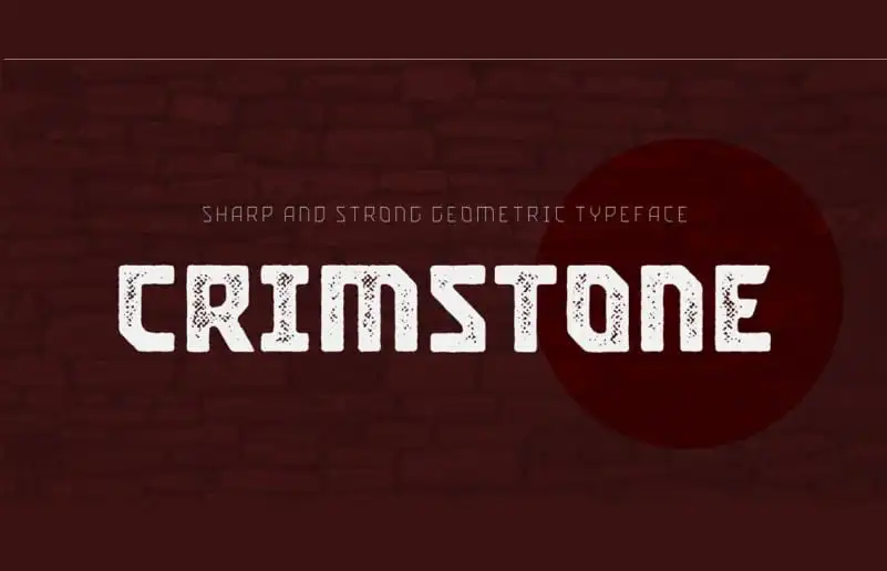 Crimstone Display Font
