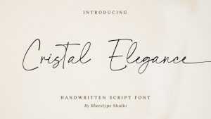 Cristal Elegance Font › Fontesk