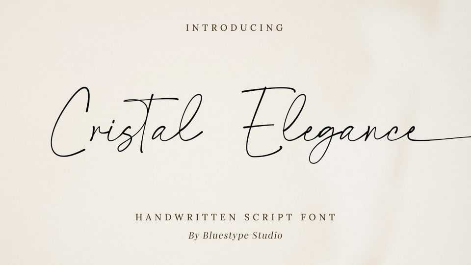 Cristal Elegance Font › Fontesk