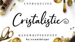 Cristalistic Script Font › Fontesk