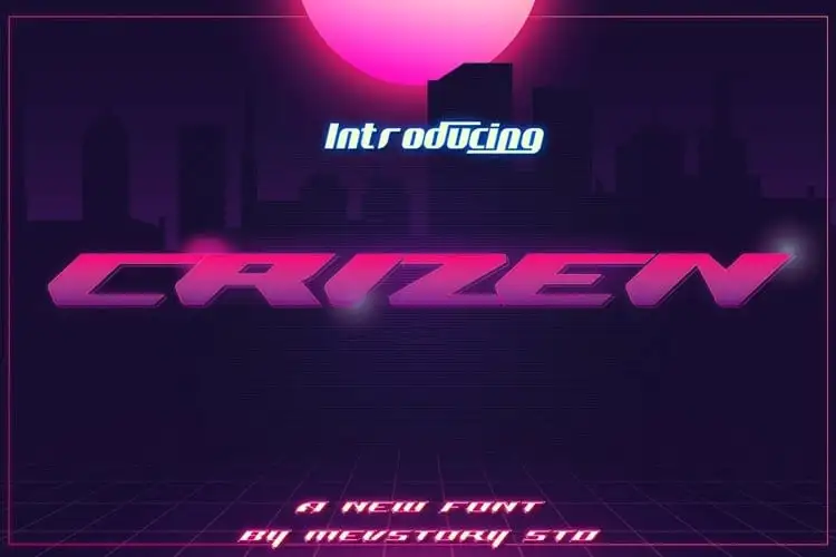 Crizen Display Font