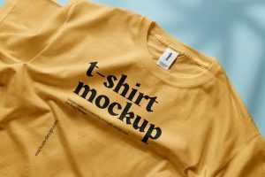 Cropped t-shirt mockup