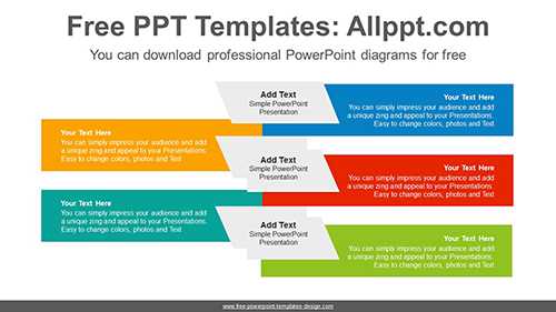 Cross-array banner PowerPoint Diagram Template
