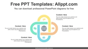 Crossed Oval Belt PowerPoint Diagram Template
