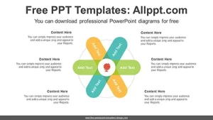 Crossed Oval PowerPoint Diagram
