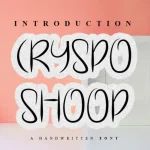 Cryspo Shoop Display Font - Fonte Grátis Cryspo Shoop Display Font