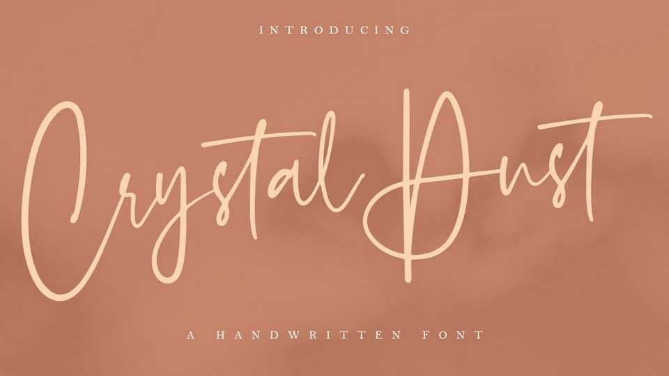 Crystal Dust Script Font › Fontesk