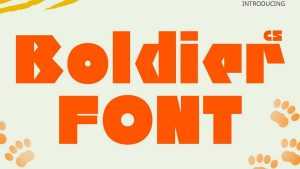 CS Boldier Font › Fontesk