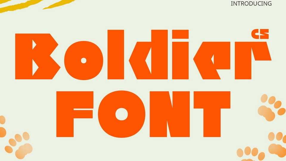 CS Boldier Font › Fontesk