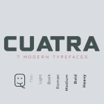 Cuatra Tecno Font - Fonte Grátis Cuatra Tecno Font