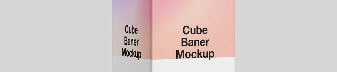 Cube banner mockup