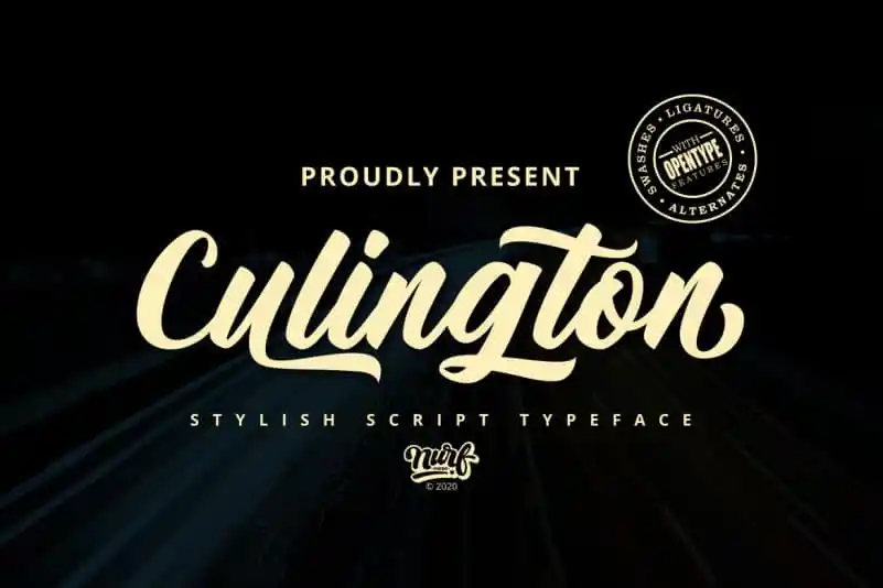 Culington Script Font