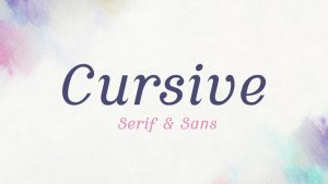 Cursive Font Family › Fontesk
