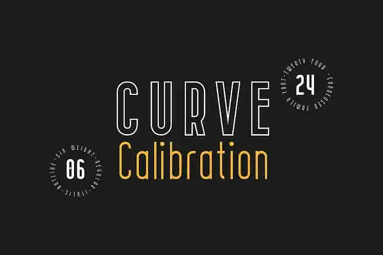 CURVE Calibration Typeface