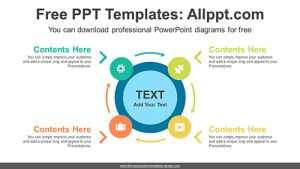 Curved Arrow Progress PPT Diagram