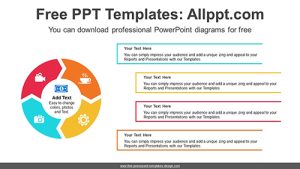 Curved Chevron Arrow PowerPoint Diagram