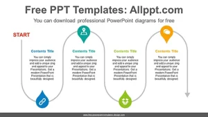 Curved Line PowerPoint Diagram