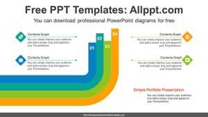 Curved Rising Bars PowerPoint Diagram