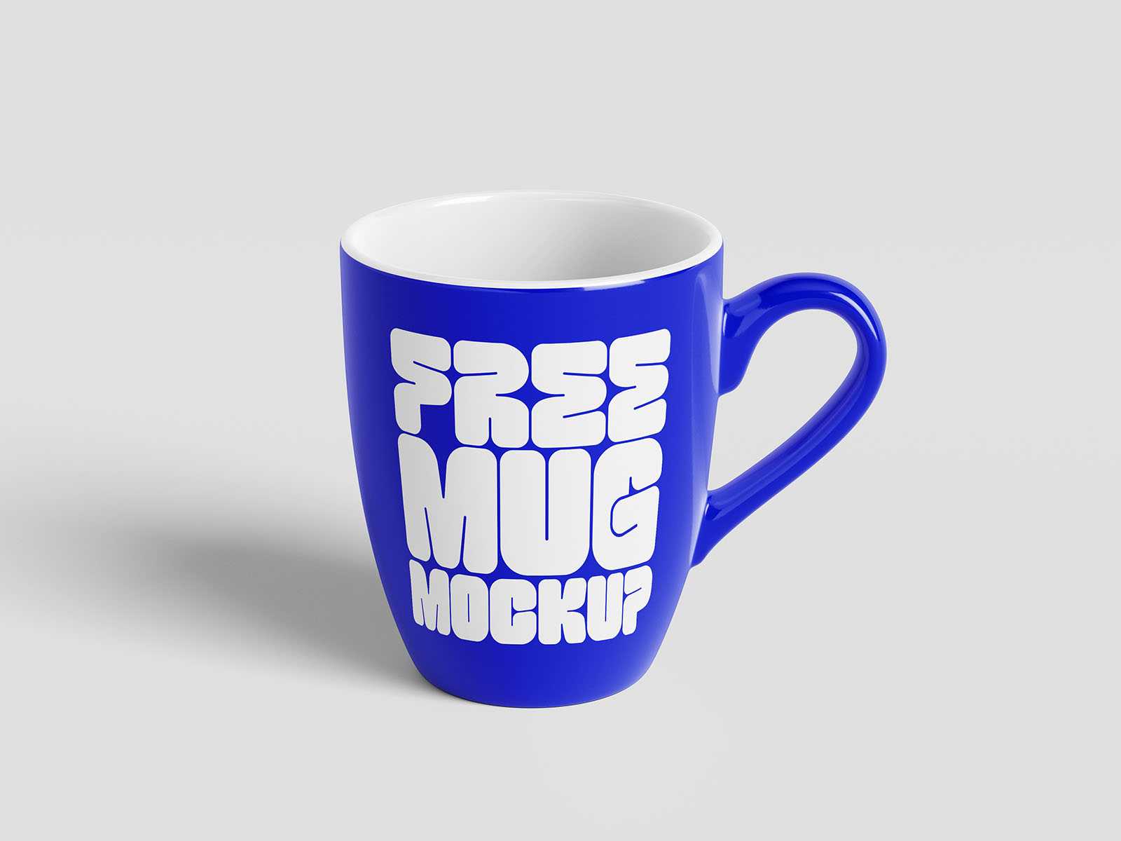 Curvy mug mockup