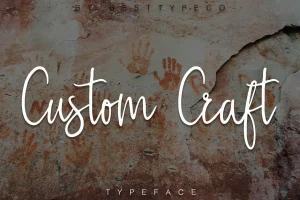 Custom Craft Script Font