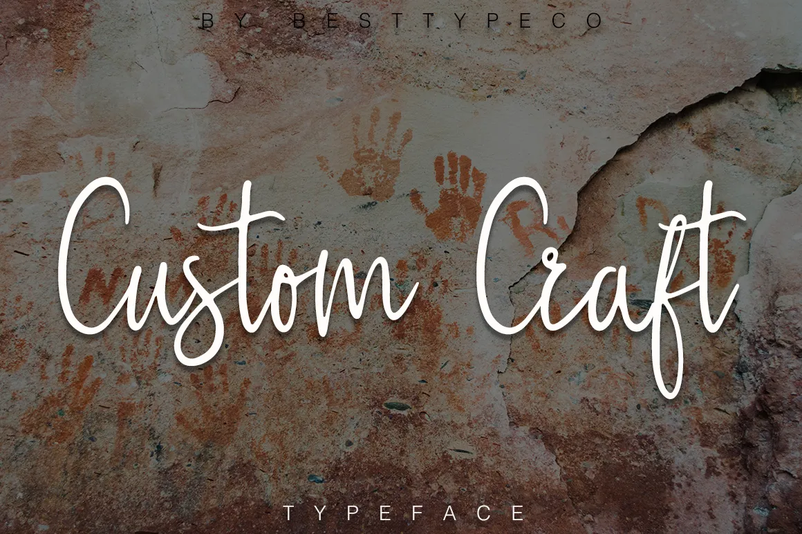 Custom Craft Script Font